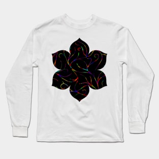 Black Velvet, Rainbow Vines Long Sleeve T-Shirt